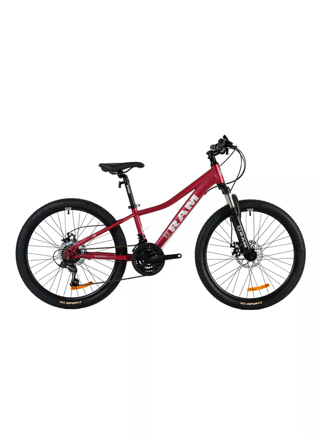Bicicleta MTB Kids Aro 24" Niña Roja
