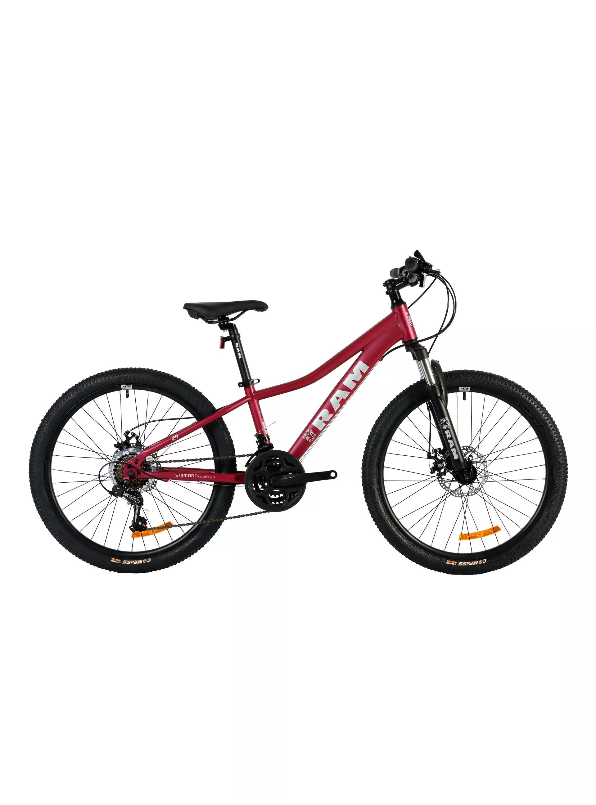 Bicicleta MTB Kids Aro 24" Niña Roja