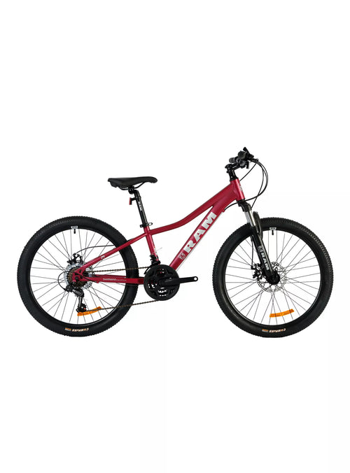 Bicicleta MTB Kids Aro 24" Niña Roja