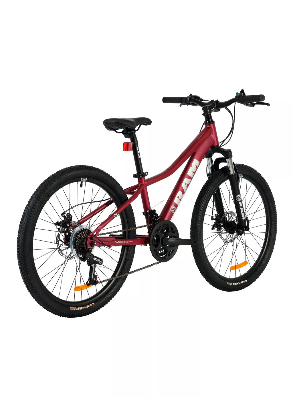 Bicicleta MTB Kids Aro 24" Niña Roja