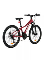 Bicicleta MTB Kids Aro 24" Niña Roja