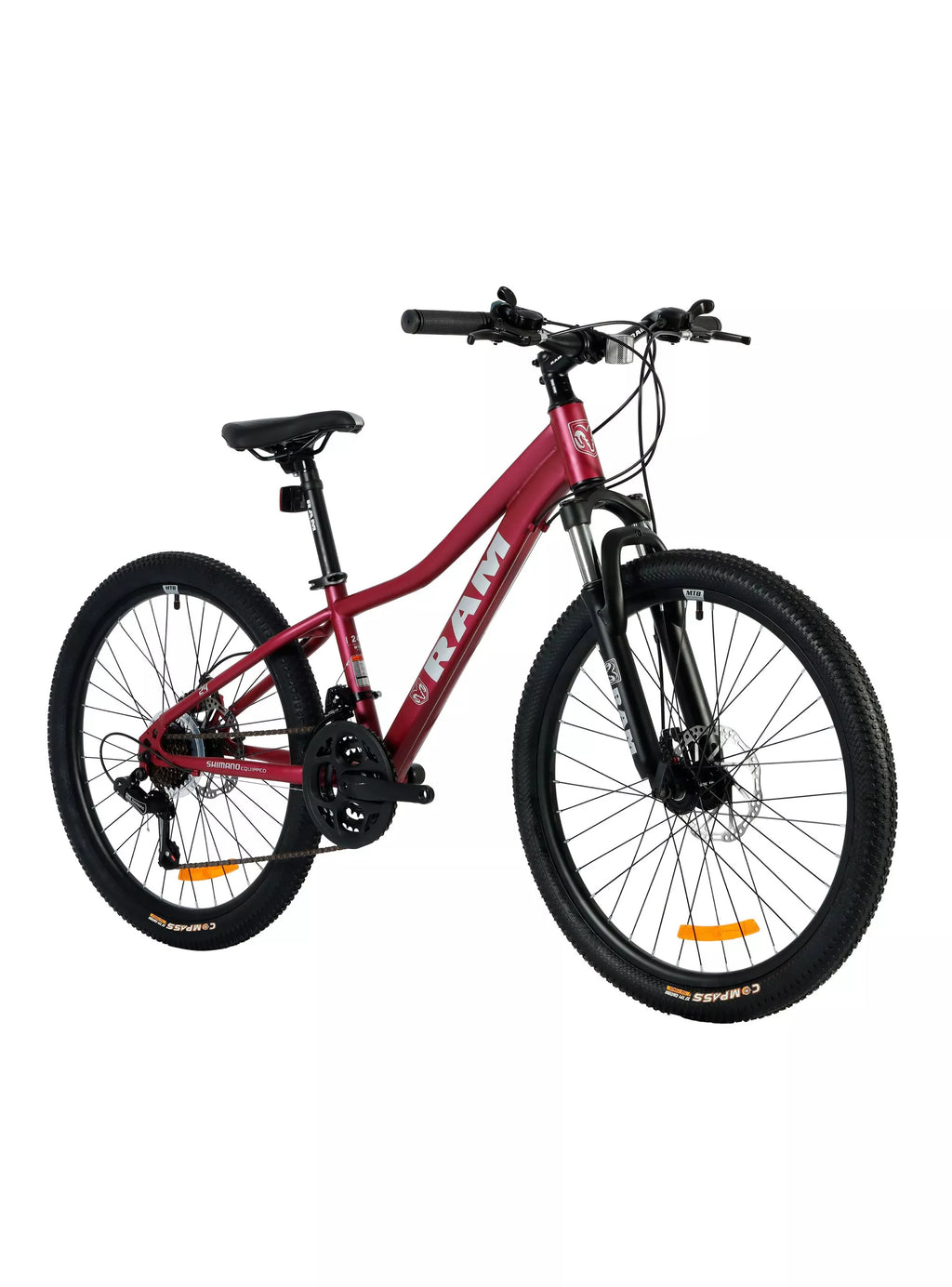 Bicicleta MTB Kids Aro 24" Niña Roja